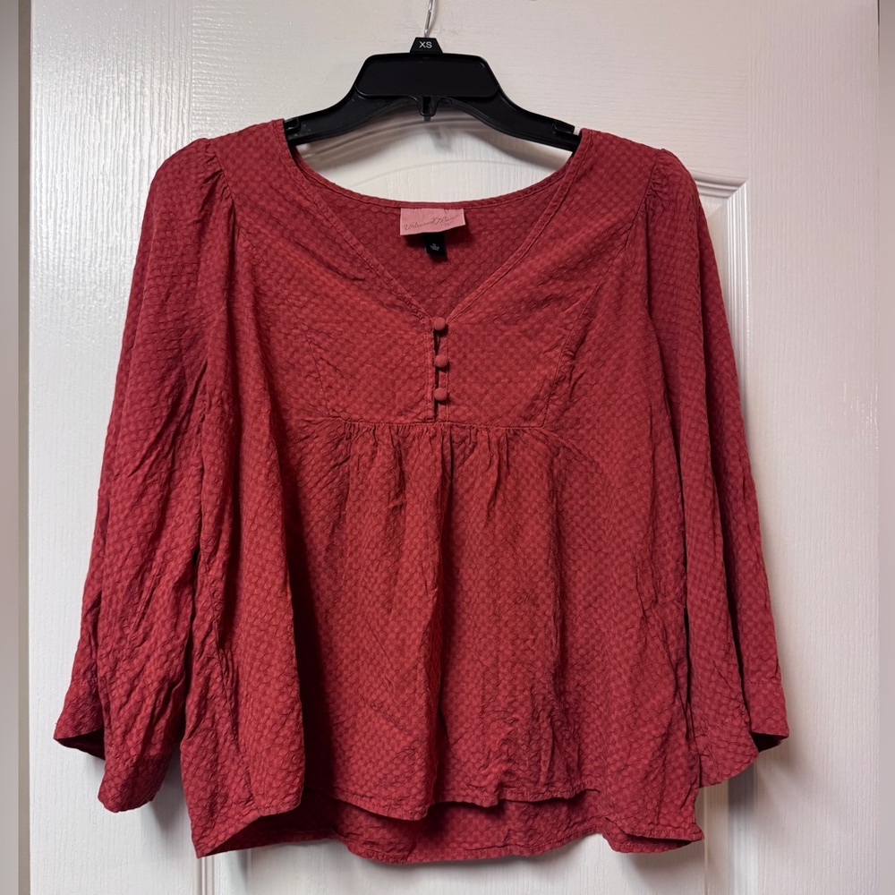 Universal Thread Textured Coral Blouse